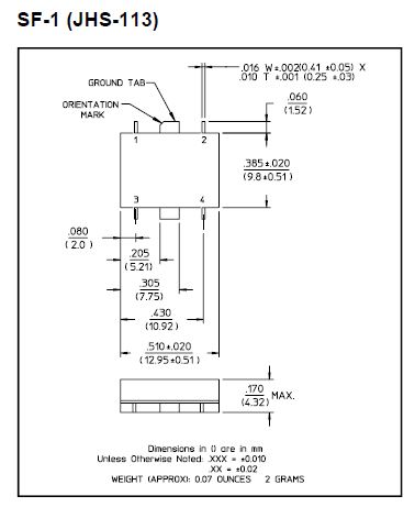 JHS-115-PIN正交組合或執行求和差分組合  MACOM現貨