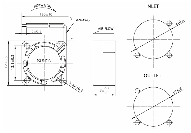 SUNON建準直流風扇
