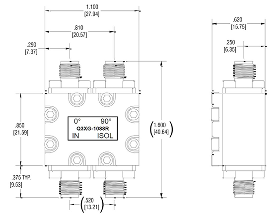 Q3XG-1088R_SMA混合耦合器Electro-Photonics